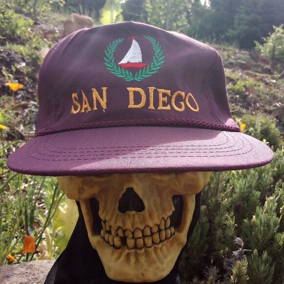 Vintage San Diego Sailboat Snap Trucker Hat - Picture 1 of 7